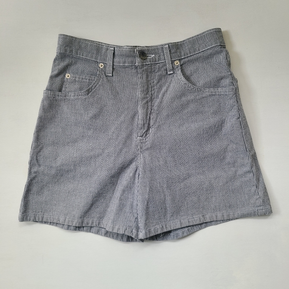*SOLD* French Dressing high rise micro-gingham shorts